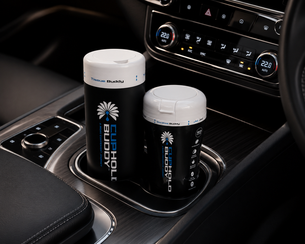 Senitize Buddy Car Care Combo – 50 Antibacterial Wipes + 50 Premium 3-Ply Tissues — Duo Bundle