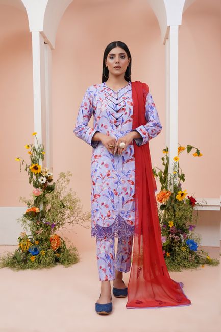 Classic Lawn Printed Suit